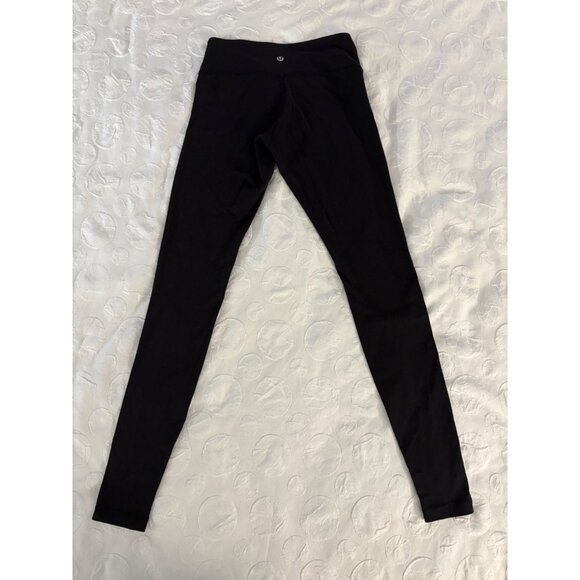 EXCELLENT Lululemon Wunder Under Pants Black Full-Length 30" Mid Rise Leggings 4 - Picture 6 of 9